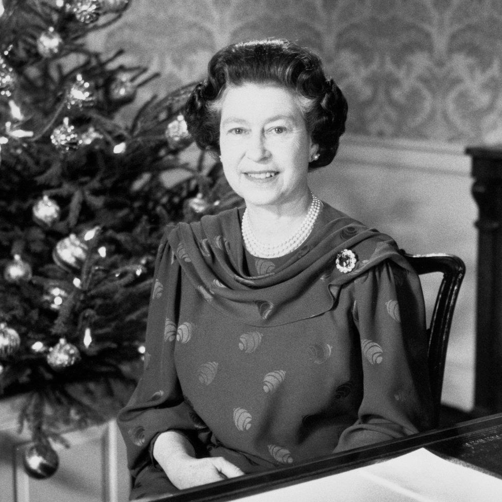 The Queen making her traditional Christmas Day address to the nation and the Commonwealth