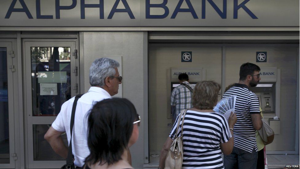 Greek Debt Crisis Banks To Reopen After Three Week Shutdown Bbc News