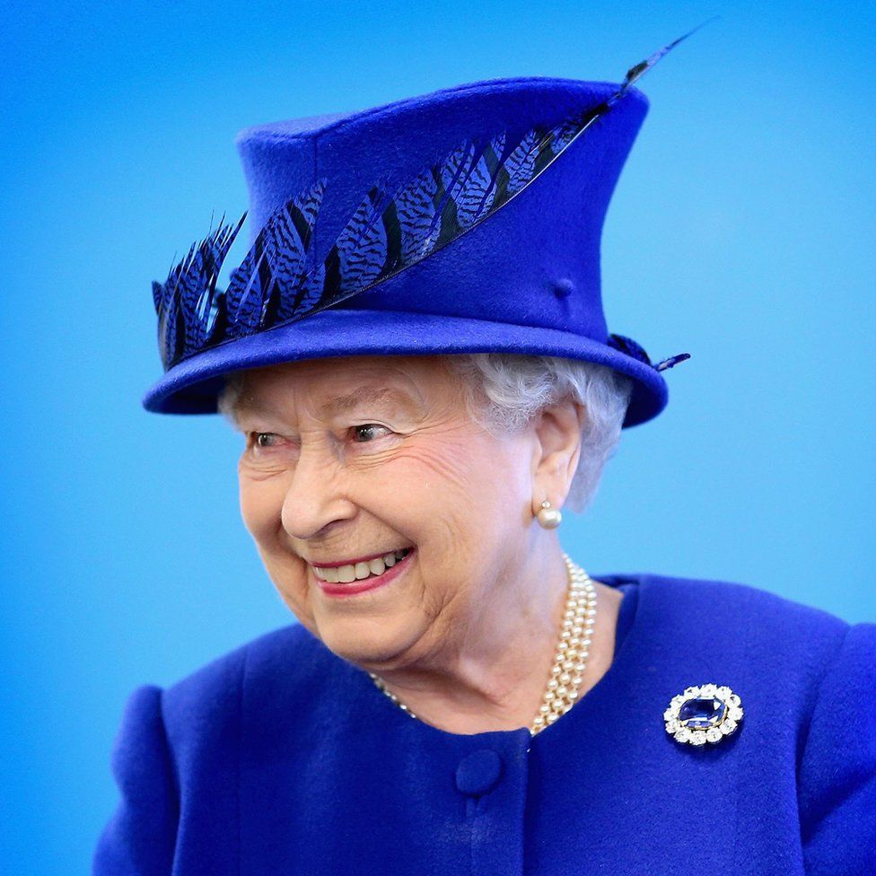 Queen Elizabeth II during a visit to the Prince's Trust Centre in Kennington, London