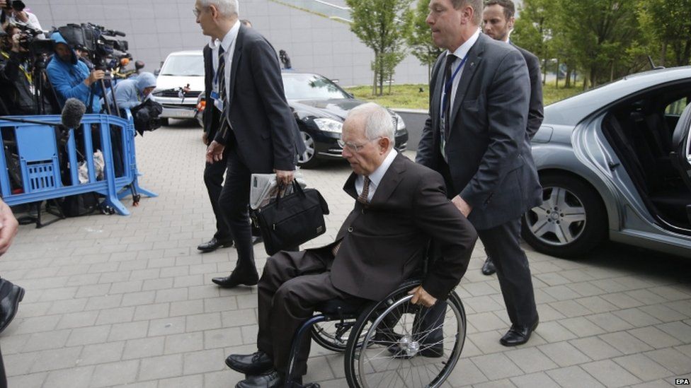 German Finance Minister Wolfgang Schaeuble, 12 July