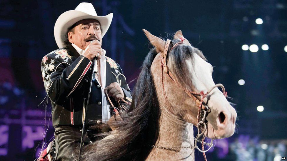 Archive photo of Joan Sebastian at a performance