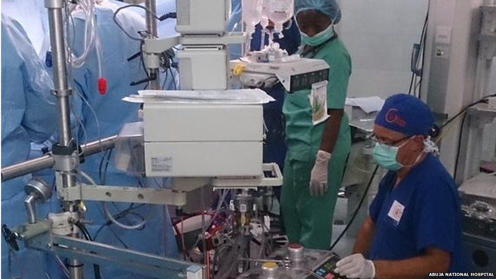Surgeons at the Abuja National Hospital in Nigeria