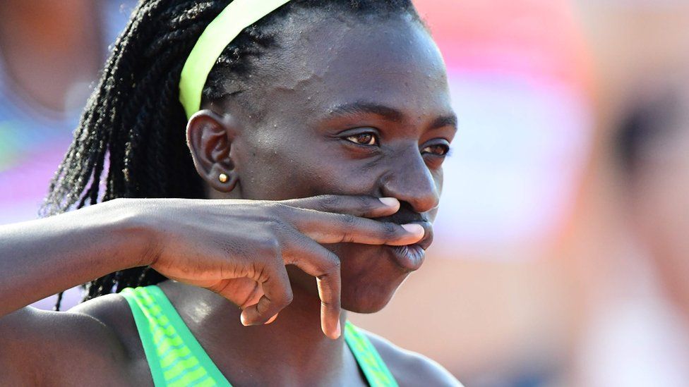 Gold medallist Francine Niyonsaba of Burundi competes during the women's 800m final in Szekesfehervar, Hungary - Monday 18 July 2016