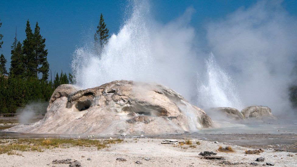 The Grotto Geyser pictured in 2013