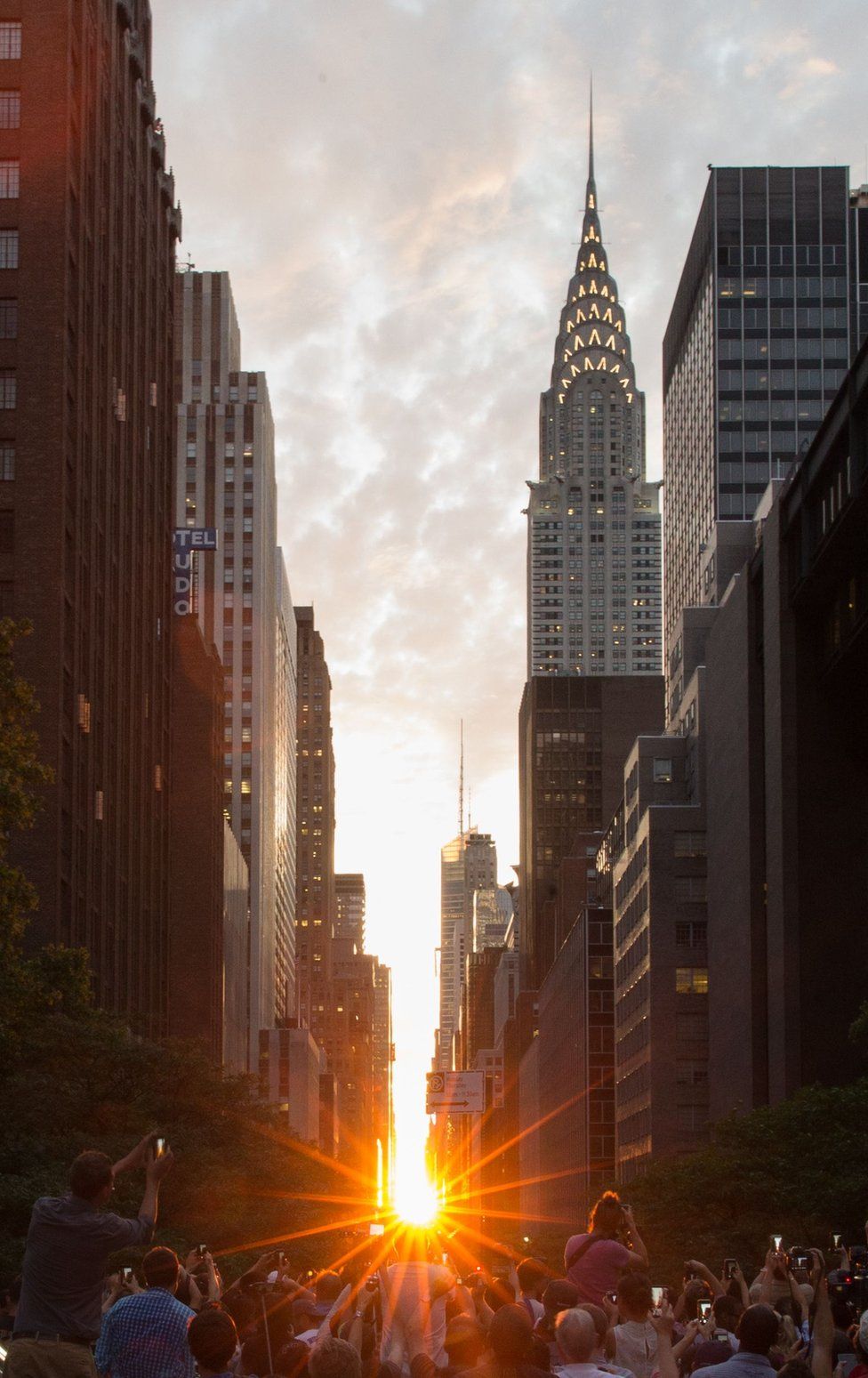 Manhattanhenge en Nueva York, EE.UU.