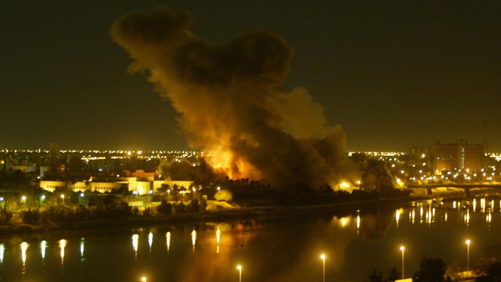 Bombardment of Baghdad before the US-led invasion in 2003