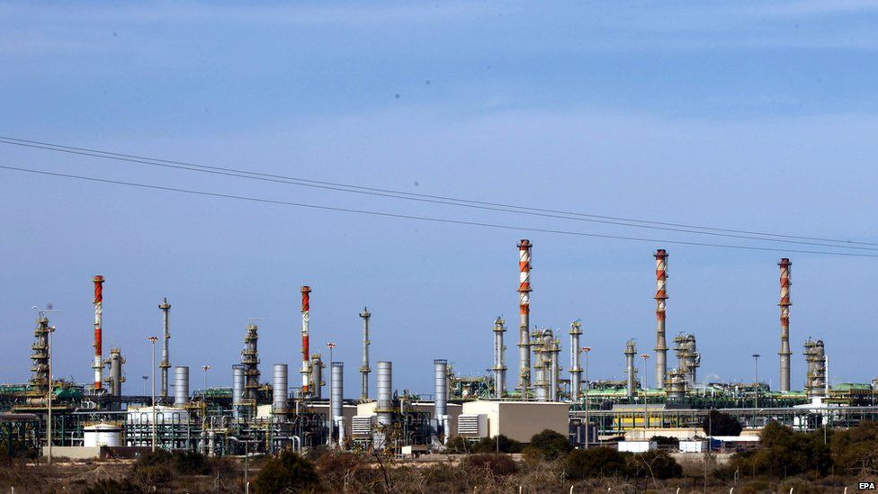 A general view taken on 6 January of e Mellitah Oil and Gas terminal on the outskirts of Zwara in western Libya