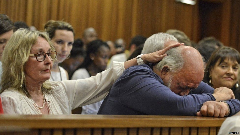 reeva steenkamp's parents in court