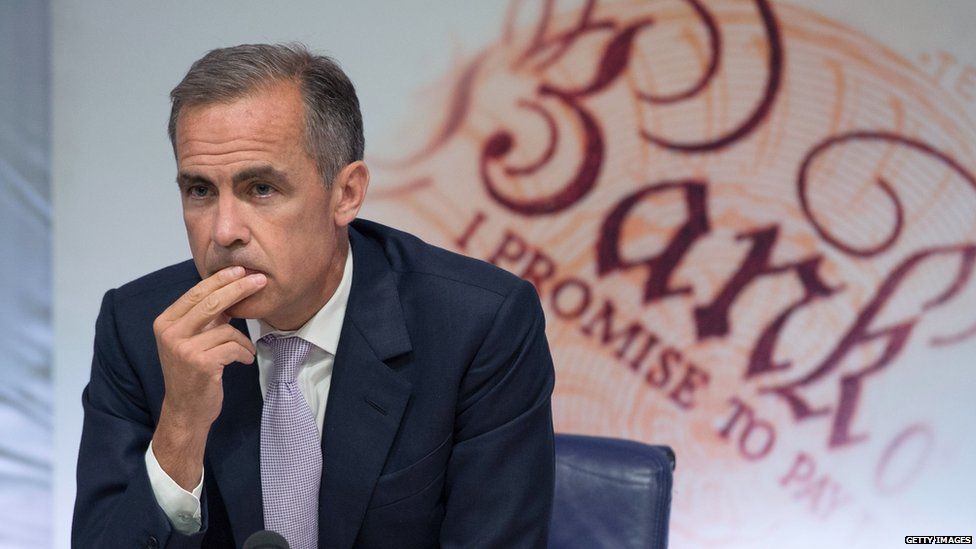 Mark Carney, pictured 6 August 2015