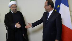Hollande y Rohani