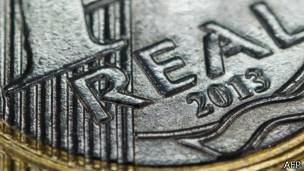 Moneda de 1 real brasile&ntilde;o.