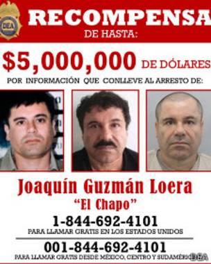 Recompensa por la captura de El Chapo