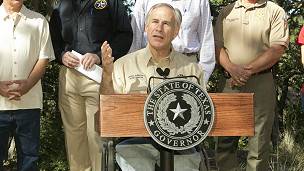 El gobernador de Texas Greg Abbott (republicano)