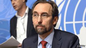 Alto comisionado de la ONU para los derechos humanos, Zeid Raád Al Hussein
