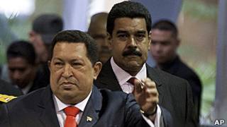 Chávez y Maduro