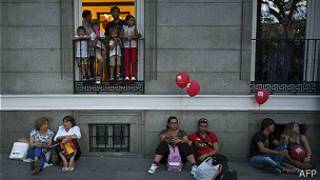 madrileños frustrados por la eliminación olímpica