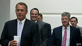 John Boehner y colegas republicanos