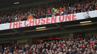 Pancarta en favor de David Moyes