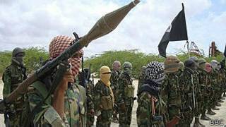 'Yan kungiyar Al Shabaab a Somalia