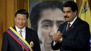 Xi Jinping y Maduro.