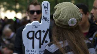 Manifestante protesta contra desigualdade (Foto: Thinkstock)