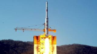 Cohete lanzado por Corea del Norte