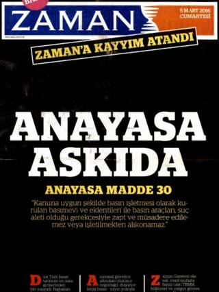 Zaman gazetesi önünde ikinci polis müdahalesi