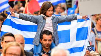Protesta en Grecia