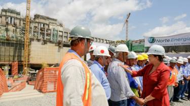 Dilma em visita a Belo Monte (Foto: Ichiro Guerra)