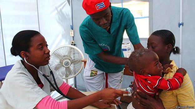 Doctores cubanos en Haití