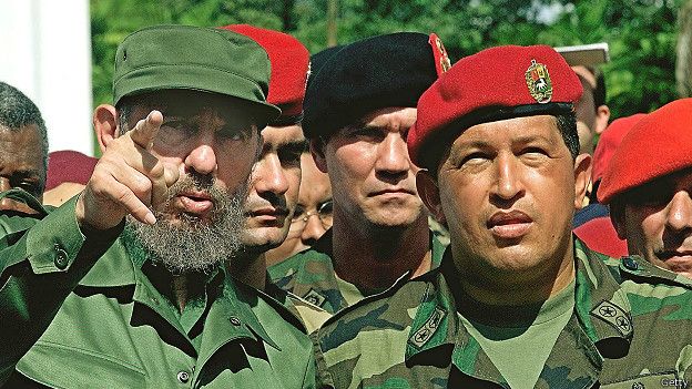 Fidel Castro y Hugo Chávez, en una foto del año 2000