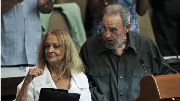 Fidel Castro y su compañera de larga data, Dalia Soto del Valle