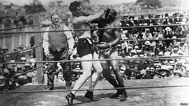 Jack Johnson y Jess Willard