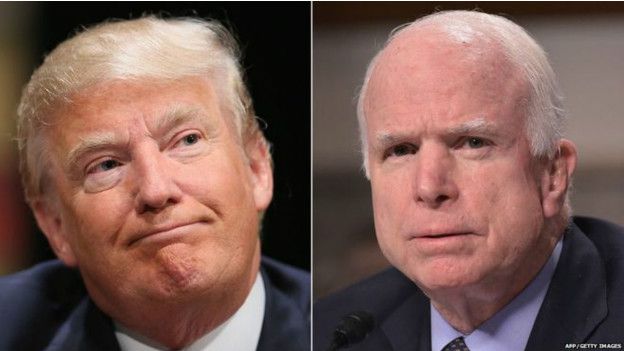 Trump y McCain
