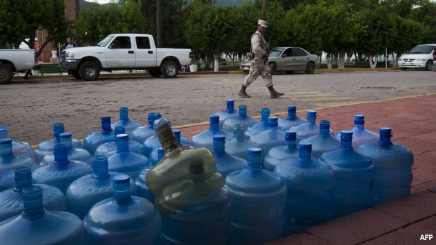Agua embotellada en México