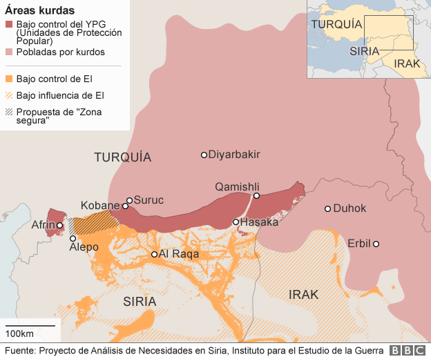 Areas kurdas