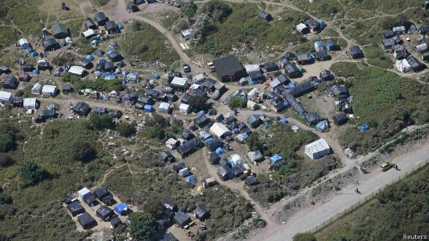 лагерь мигрантов в Кале