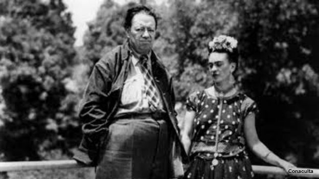 Diego Rivera y Frida Kahlo. Foto: cortesía Consejo Nacional para la Cultura y las Artes.