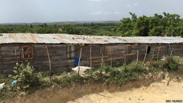 Casas de haitianos en Ranchadero.