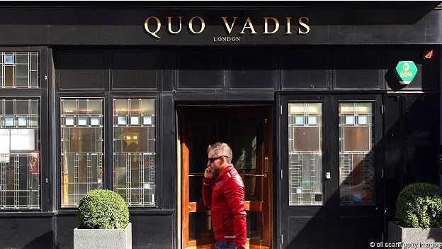 Кафе Quo Vadis в лондонском районе Сохо