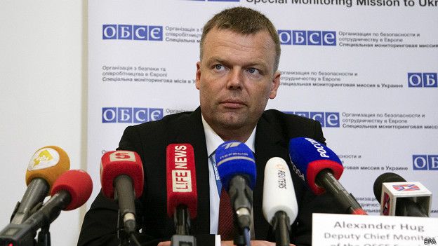 заместитель главы Специальной мониторинговой миссии ОБСЕ на Украине Александр Хуг