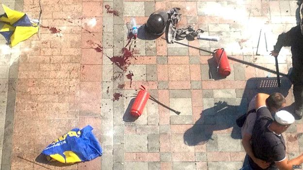 Взрыв в Киеве 