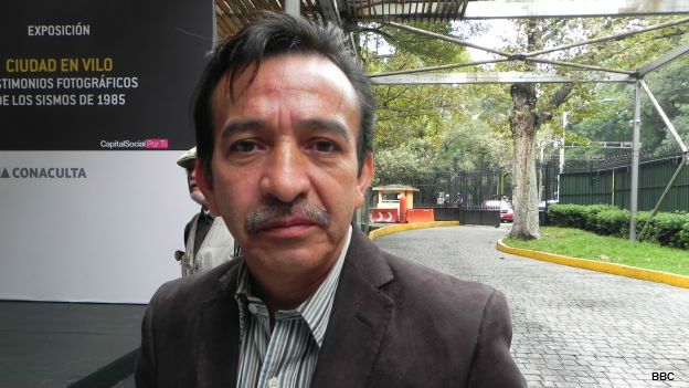 Javier Del Razo, exrescatista del grupo Topos. Foto: BBC 150918011557_sismo_mexico_javier_del_raz