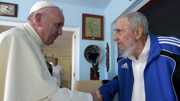 Papa Francisco y Fidel Castro