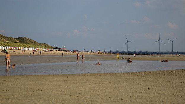 Пляж в Нидерландах