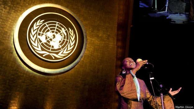 Ceremonia de lanzamiento de la iniciativa en la ONU