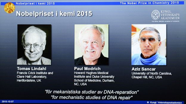 Лауреаты Нобелевской премии по химии в 2015 году