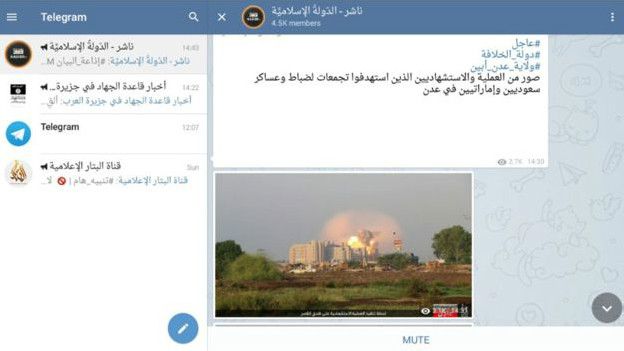 Estado Islámico ya ha reinvindicado uno de sus ataques por Telegram.