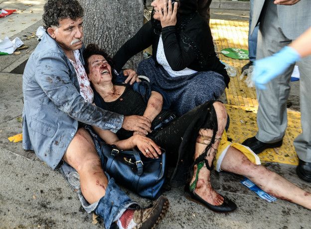 Раненые при взрыве