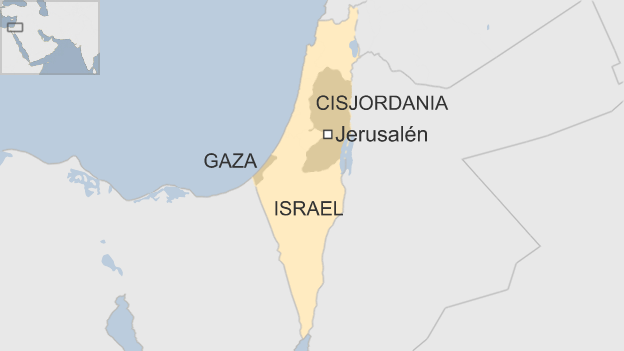 Mapa de los territorios palestinos
